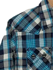 Vorschaubild 2 von Jungen Freizeithemd kariert Gr. 92/98 Baumwolle mehrfarbig