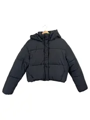 Vorschaubild 1 von Damen Steppjacke Pufferjacke Kapuze Schwarz Gr. M Winterjacke