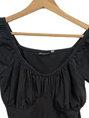 Vorschaubild 4 von Damen Body Schwarz Gr. 38 M Kurzarm Feminin