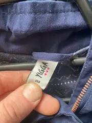 Vorschaubild 6 von Mädchen Parka Jacke Gr. 146 Blau Baumwolle Kapuze