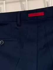 Vorschaubild 3 von Herren Anzughose Slim Fit Business Blau Schurwolle W33 L
