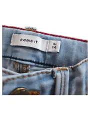 Vorschaubild 2 von Kinder Mädchen Jeans Slim Fit Gr. 110 Hellblau Light Denim