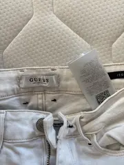 Vorschaubild 3 von Los Angeles Damen Jeans Jegging Skinny Fit W27 Beige Patches