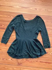 Vorschaubild 3 von Damen Langarmshirt Oberteil Grün Gr. 36/S Casual