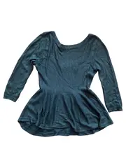 Vorschaubild 1 von Damen Langarmshirt Oberteil Grün Gr. 36/S Casual