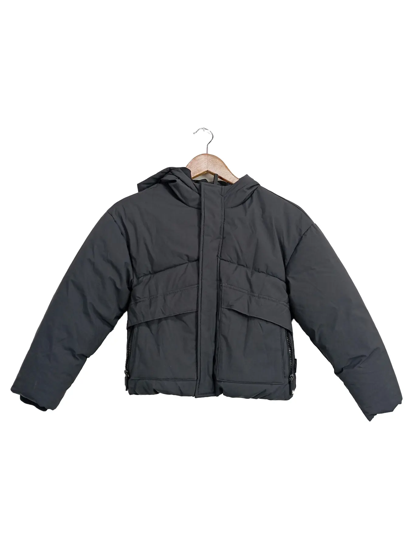 BEATWEAR Kinder Steppjacke Gr. 128 Grau Outdoor Jacke Jungen Mädchen