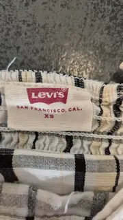 Vorschaubild 3 von Damen Bluse kariert Raffung Schleife Cropped Kurzarm weiß XS