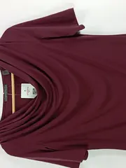 Vorschaubild 3 von Damen Shirt Wasserfallausschnitt Bordeaux Gr. S Elegant