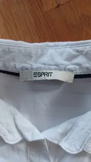 Vorschaubild 2 von Damen Bluse Hemdbluse Weiß Gestreift Klassisch Gr. S/36