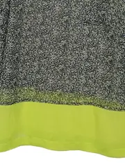 Vorschaubild 3 von Damen Bluse Gr. 46 Grün Abstrakt Neon Akzente Polyester