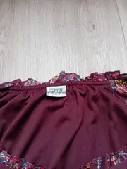 Vorschaubild 5 von Tunikakleid Damen L Rot Paisley Bohemian Freizeitkleid 90cm