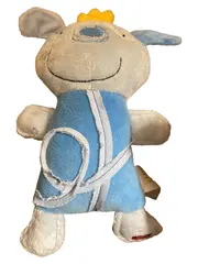 Vorschaubild 1 von Kuscheltier Stofftier Hund Blau Charmant Plüschtier Kinder Spielzeug