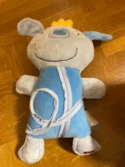 Vorschaubild 2 von Kuscheltier Stofftier Hund Blau Charmant Plüschtier Kinder Spielzeug