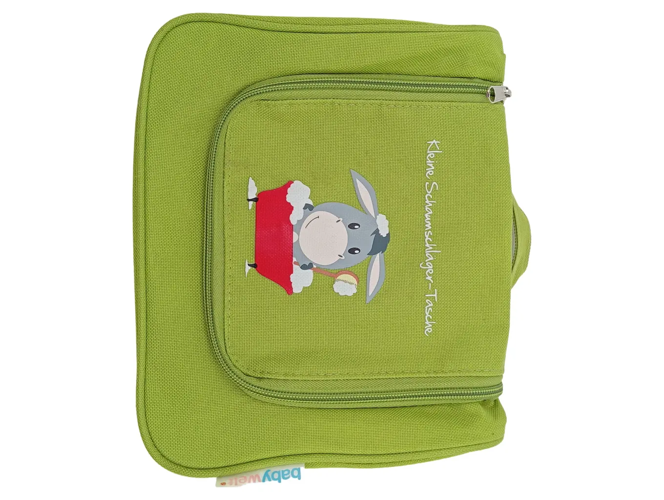 BABYWELT Kulturbeutel Kinder Reisetasche Waschtasche Klein Grün Tiermotiv