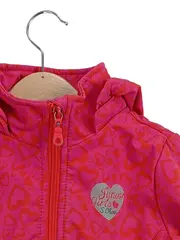Vorschaubild 3 von Mädchen Softshelljacke Gr. 110 Pink Herzen Kapuze Outdoor