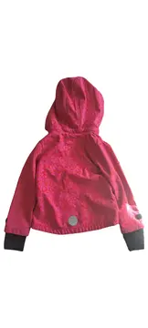 Vorschaubild 2 von Mädchen Softshelljacke Gr. 110 Pink Herzen Kapuze Outdoor