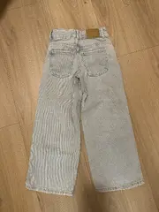 Vorschaubild 6 von Kinder Jeans Wide Leg Weites Bein Hellblau Gr. 122 Baumwolle