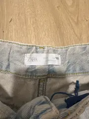 Vorschaubild 3 von Kinder Jeans Wide Leg Weites Bein Hellblau Gr. 122 Baumwolle