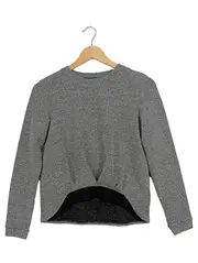 Vorschaubild 1 von Kinder Pullover Gr. 146 Grau Casual Meliert Langarm