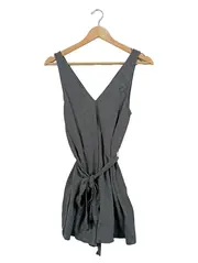 Vorschaubild 1 von Freizeitkleid Damen Grau Gr. 36/S Minikleid Casual Schleife