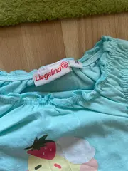 Vorschaubild 4 von Twin Set Baby Mädchen Gr. 74 Baumwolle Gestreift Türkis Ärmellos