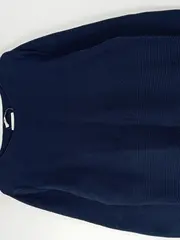 Vorschaubild 3 von Damen Pullover Langarm Rippstrick Blau Gr. L Baumwolle