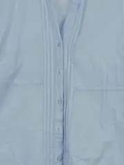 Vorschaubild 2 von Hemdbluse Damen Gr. 38 Hellblau 3/4-Arm Longbluse Casual