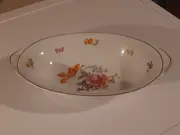 Vorschaubild 1 von Dekoschale Porzellan Blumenmuster Klassisch Weiß 20cm