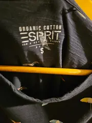 Vorschaubild 3 von Damen T-Shirt Gr. S Blau Sonnenschirm Muster Bio-Baumwolle