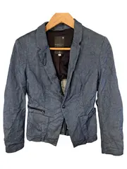 Vorschaubild 1 von Damen Denim Blazer Gr. 36 S Blau Raw Correct