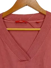 Vorschaubild 2 von Damen Pullover Gr. 40 (L) Rot V-Ausschnitt Casual