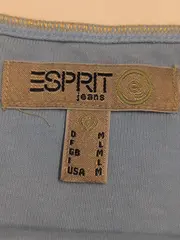 Vorschaubild 2 von Damen Top Basic Blau Gr. 38/M Baumwolle