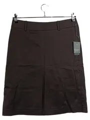 Vorschaubild 1 von A-Linienrock Damen Braun Gr. 38 Baumwolle Casual Midirock