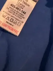 Vorschaubild 6 von Kinder Capri Leggings Mädchen Gr. 152 Blau Baumwolle