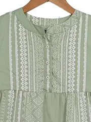 Vorschaubild 2 von Collection Mädchen Kleid Gr. 140 Grün Ethno Boho Festlich