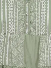 Vorschaubild 3 von Collection Mädchen Kleid Gr. 140 Grün Ethno Boho Festlich