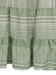 Vorschaubild 4 von Collection Mädchen Kleid Gr. 140 Grün Ethno Boho Festlich