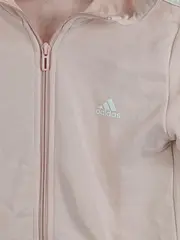 Vorschaubild 2 von Mädchen Trainingsjacke Gr. 152 Rosa Kapuze Sport 3-Streifen