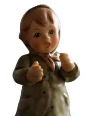 Vorschaubild 2 von M.I. Hummel Club Figur Mädchen Porzellan 2006/2007 Grün 9cm