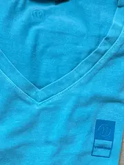 Vorschaubild 5 von T-Shirt Kinder Gr. 152 Türkis Casual Logo-Print