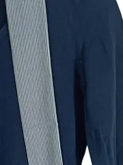 Vorschaubild 2 von Damen Pullover Gr. 38/M Blau Gestreift Casual Baumwolle