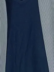 Vorschaubild 3 von Damen Pullover Gr. 38/M Blau Gestreift Casual Baumwolle