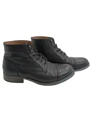 Vorschaubild 1 von Denim Stiefelette Herren Gr. 41 Schwarz Leder Schnürboots