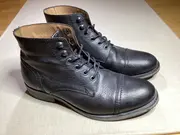 Vorschaubild 2 von Denim Stiefelette Herren Gr. 41 Schwarz Leder Schnürboots