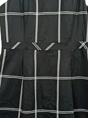 Vorschaubild 4 von Damen Businesskleid Gr. 42/XL Kariert Grau Ärmellos Klassisch