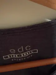 Vorschaubild 6 von EDC Damen T-Shirt Schmetterlingsprint Gr. 36/S Grau Casual Baumwolle