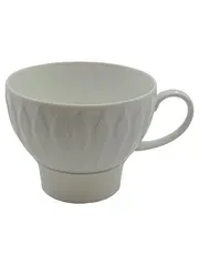 Vorschaubild 1 von Thomas Germany Porzellan Tasse Weiß Klassisch Reliefmuster 250ml