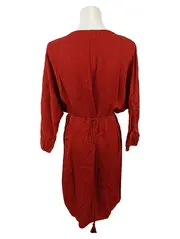 Vorschaubild 2 von Blusenkleid Damen 38/M Rot Paisley Elegant Vintage Wickelkleid