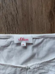 Vorschaubild 3 von Damen Unterhemd Basic Weiß Gr. 36 Kurzarm