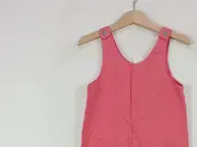 Vorschaubild 3 von Latzkleid Mädchen Rosa Uni 104 Lyocell Freizeitkleid Sommer